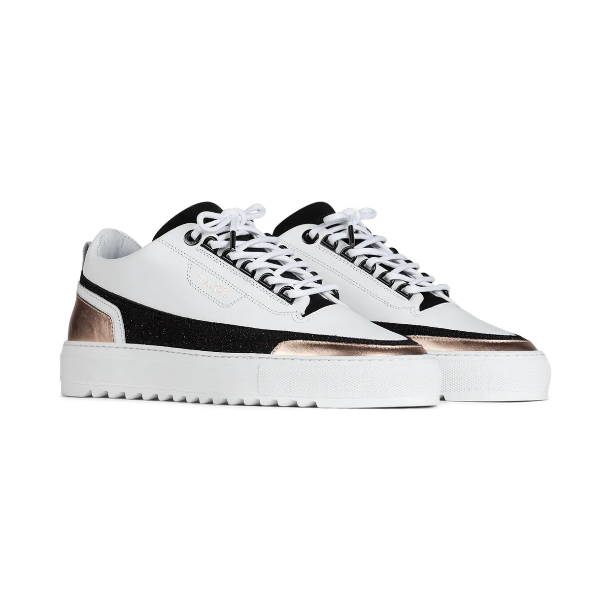 Mason Garments Firenze Leather/Glitter/Metallic White/Black/Rose (FW20-10C)