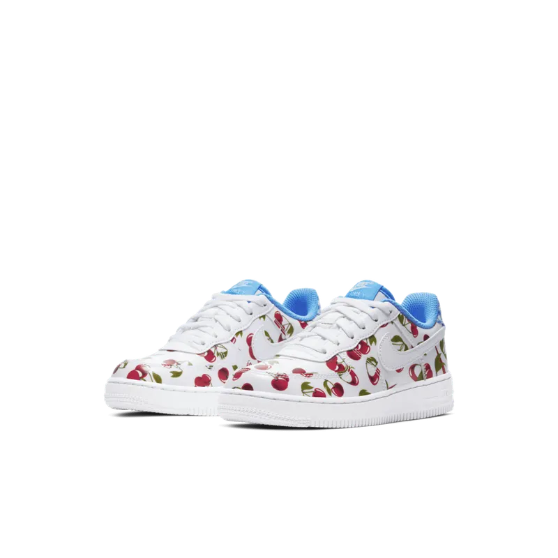 Nike Air Force 1 Low Cherries (PS) White/University Blue-Track Red-White (CJ4118-100)