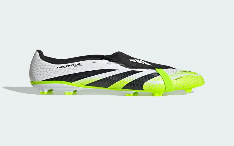 adidas Predator League Fold-Over Tongue FG/MG Cloud White Core Black Lucid Lemon (JP9916)