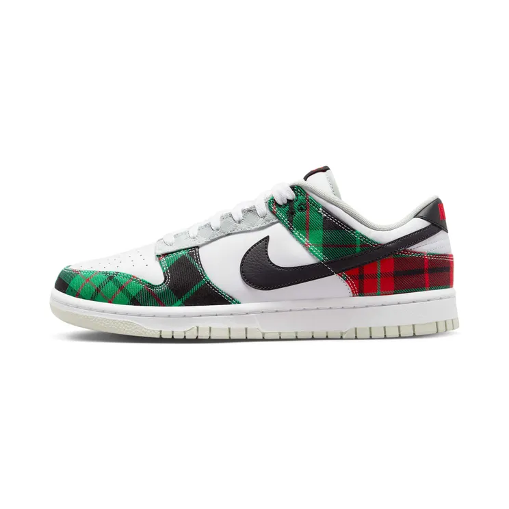 Nike Dunk Low Tartan Plaid “White / University Red / Black” (DV0827-100)