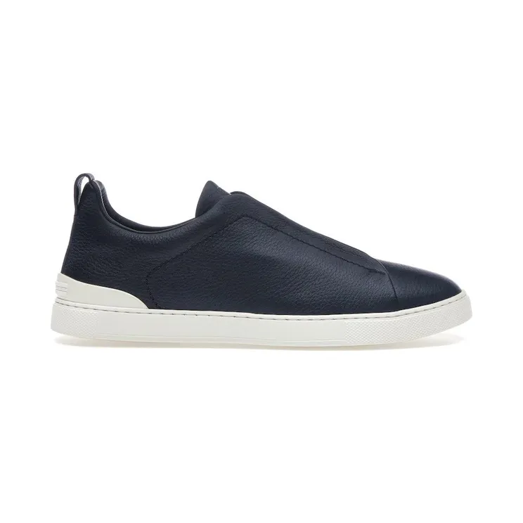 Zegna Deerskin Triple Stitch Navy Blue (LHCVO-S4667Z-NAV)