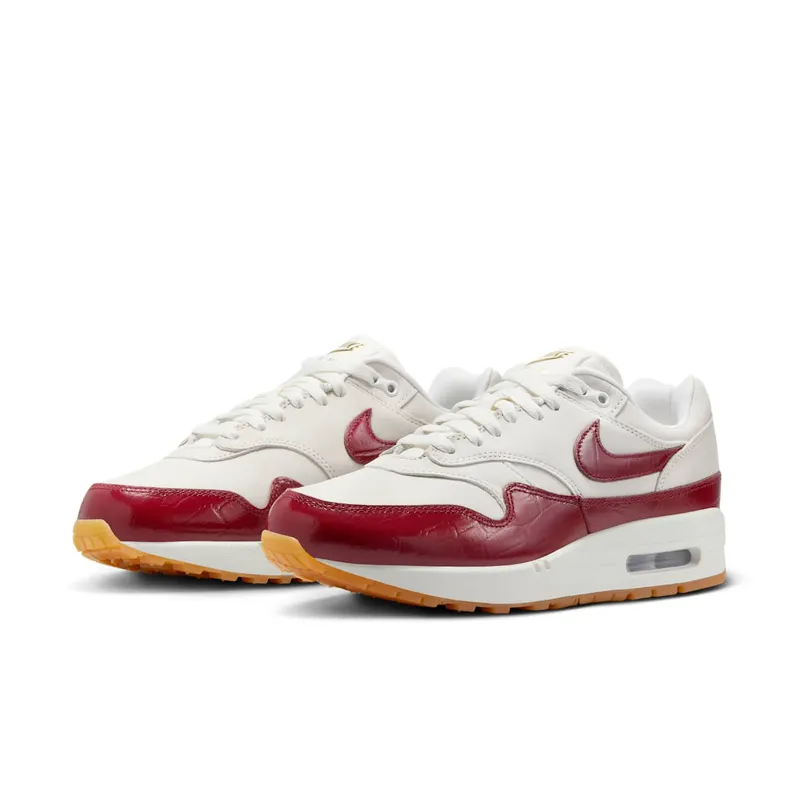 Nike Air Max 1 LX Sail/Sail/Gum Light Brown/Team Red (FJ3169-100)