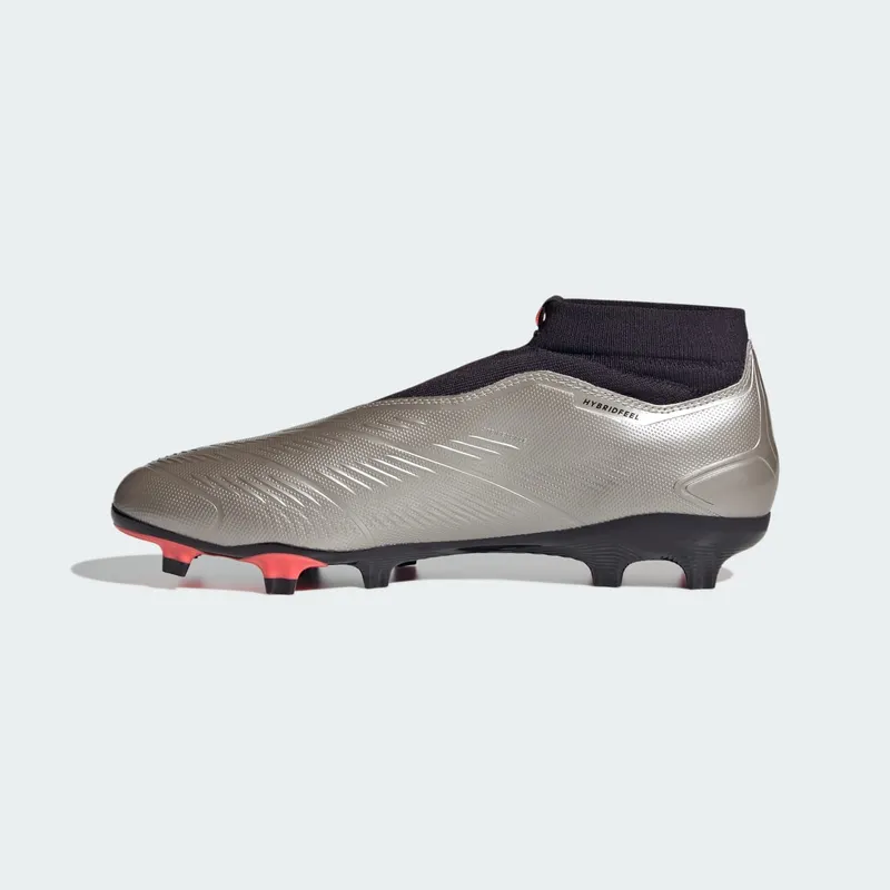 adidas Predator League Laceless FG Platinum Metallic Aurora Black Turbo (IF6331)