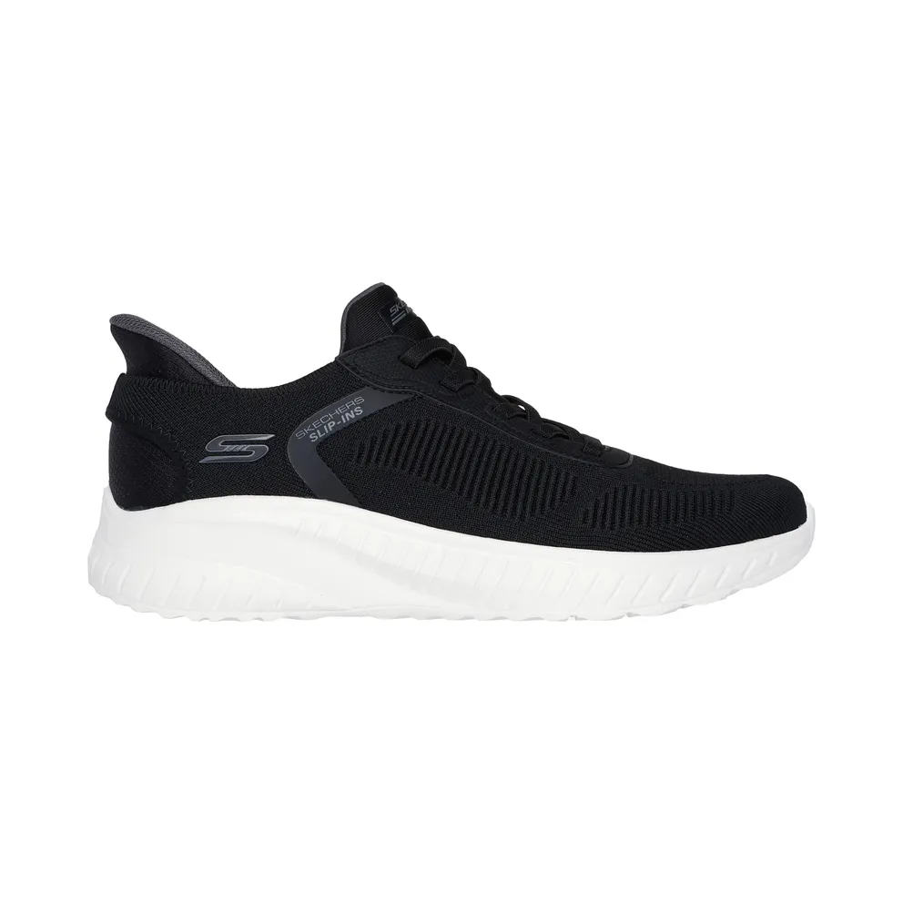 Skechers Slip-ins: BOBS Sport Squad Chaos – Solid Step – Schwarz – “Black” (118312 BLK)