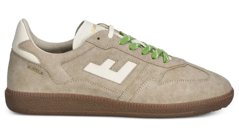 Flamingos Burela Slim sneakers met logo – Beige (BSNOBSTO)