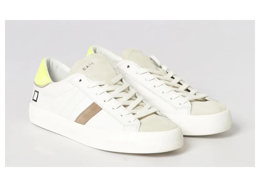 D.A.T.E D. A.T. E. Sneakers in Leather Yellow (M441HLFLHY)