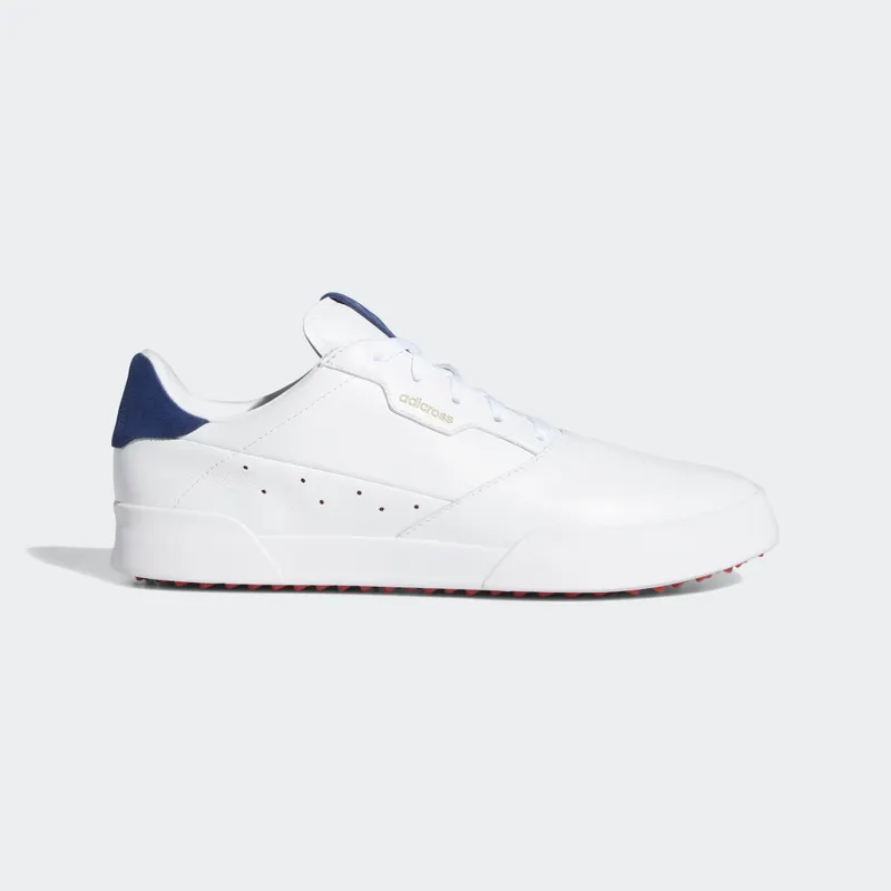 Adidas Adicross Retro Golf Shoes Cloud White / Silver Metallic / Tech Indigo (EE9164)