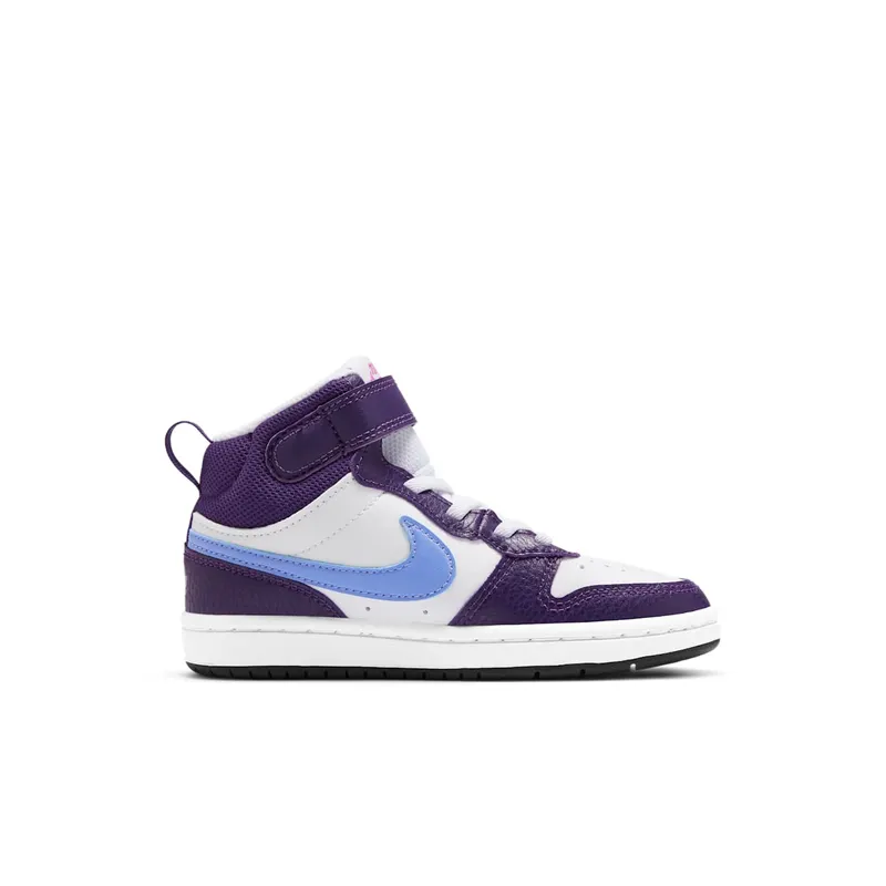 Nike Court Borough Mid 2 White Eggplant Royal Pulse (CD7783-106)