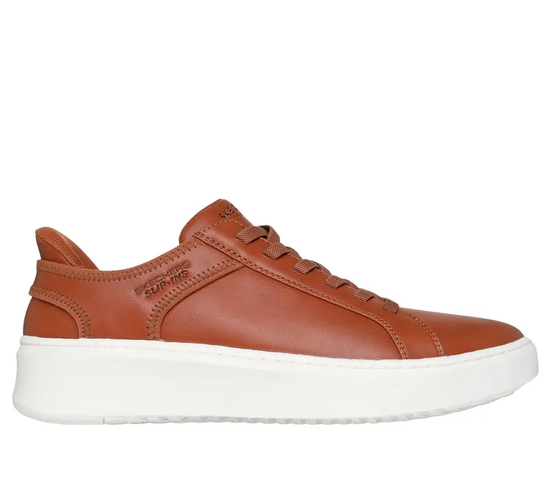 Skechers Slip-ins: Court Break – Double Vented Sneaker Cognac