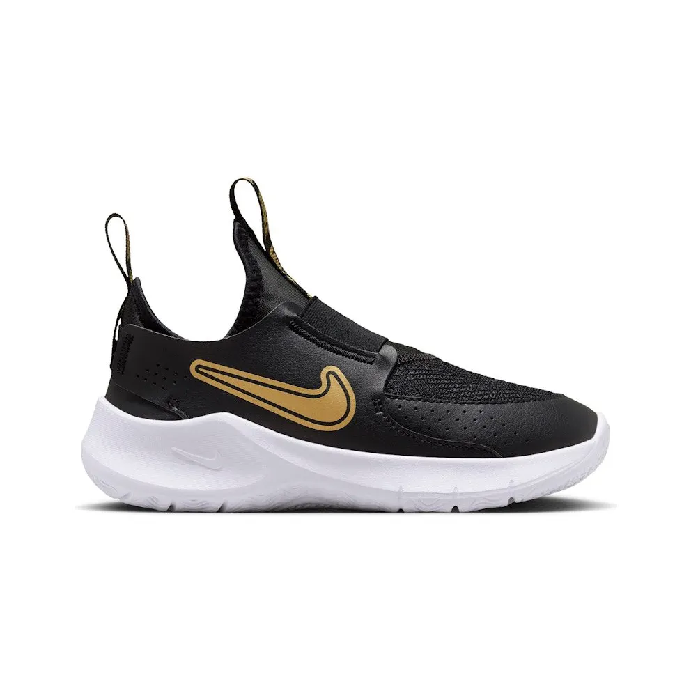 Nike Flex Runner 3 Black White Metallic Gold (FN1449-006)