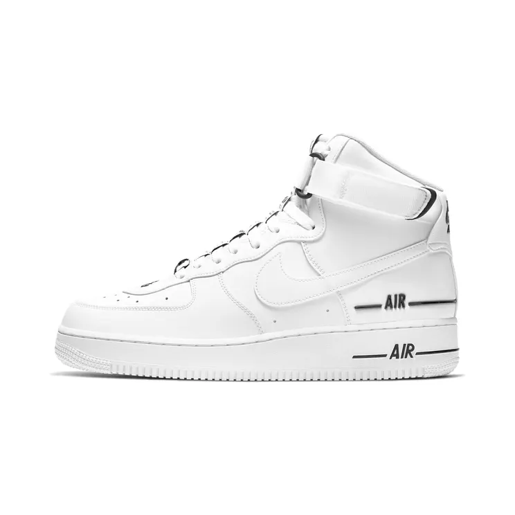Nike Air Force 1 High LV8 ‘Triple White’ White/Black/White (CJ1385-100)