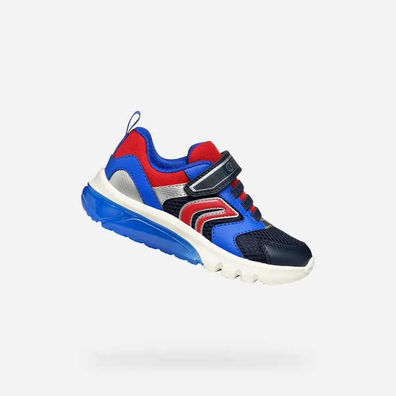 Geox sneaker Marineblauw/Donkerrood (J45LBC01454C4244)