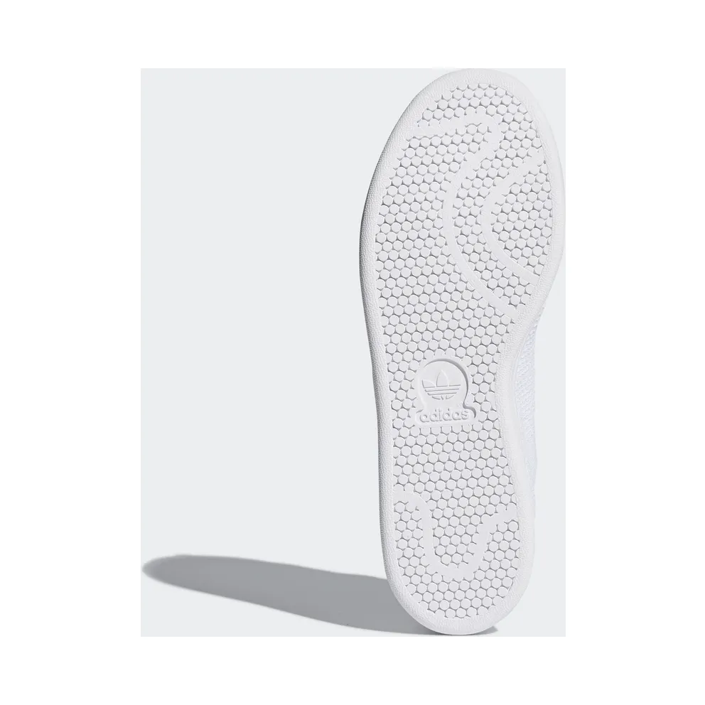 adidas Stan Smith Primeknit Triple White Leather Heel (CQ3032)
