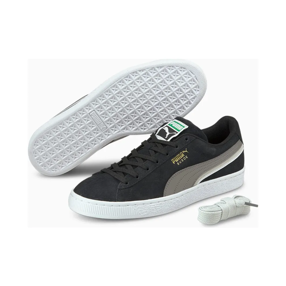 Puma Suede Triplex White/Black/Grey (381175-01)