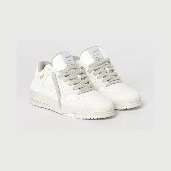 Axel Arigato Area Lo Fluffy Leather Sneakers White (F3677001)