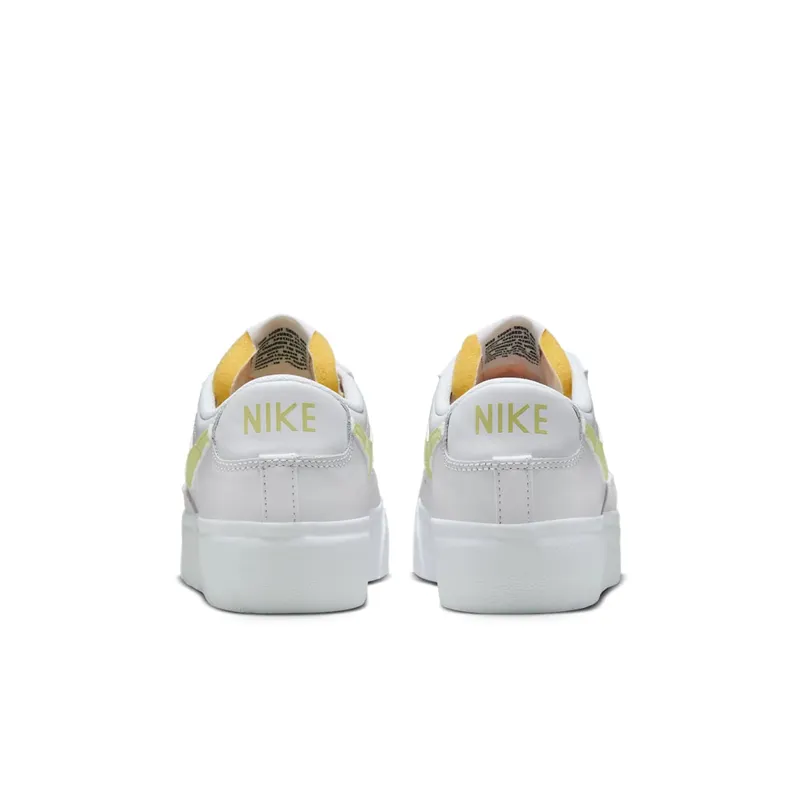 Nike BLAZER LOW PLATFORM “WHITE LIFE LIME” (DJ0292-115)