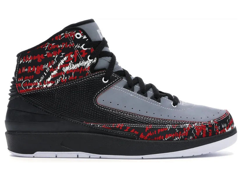 Air Jordan 2 Retro ‘Eminem’ Black/Stealth-Varsity Red (308308-002)