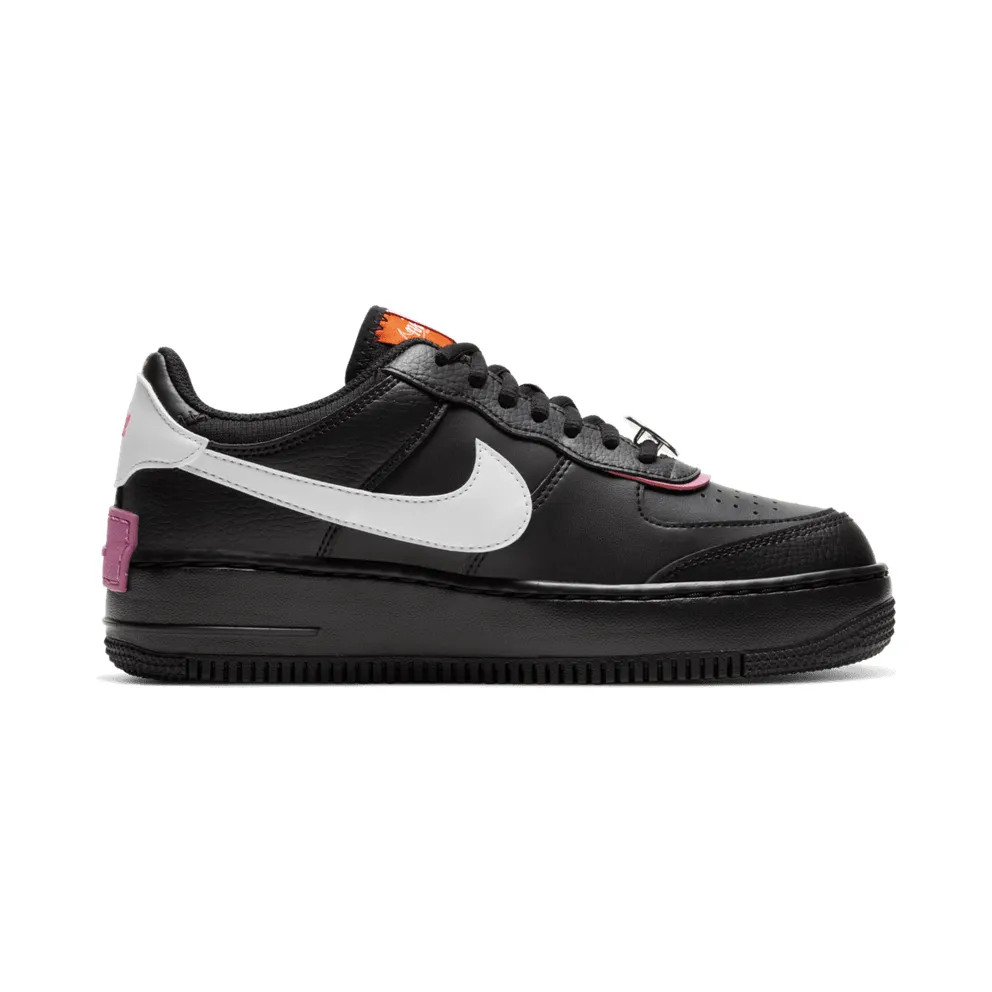 Nike Air Force 1 Shadow Removable Patches Black Pink (W) Black/Limelight-Cosmic Fuchsia-White (CU4743-001)