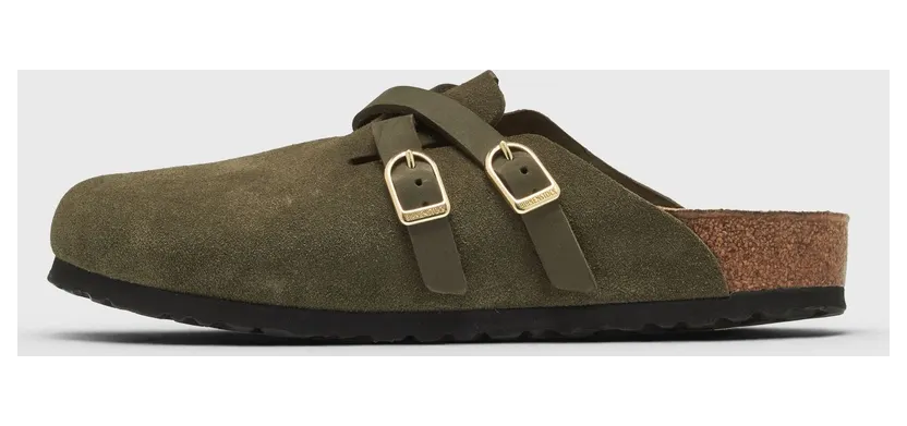 Birkenstock Blair Suede Leather Green
