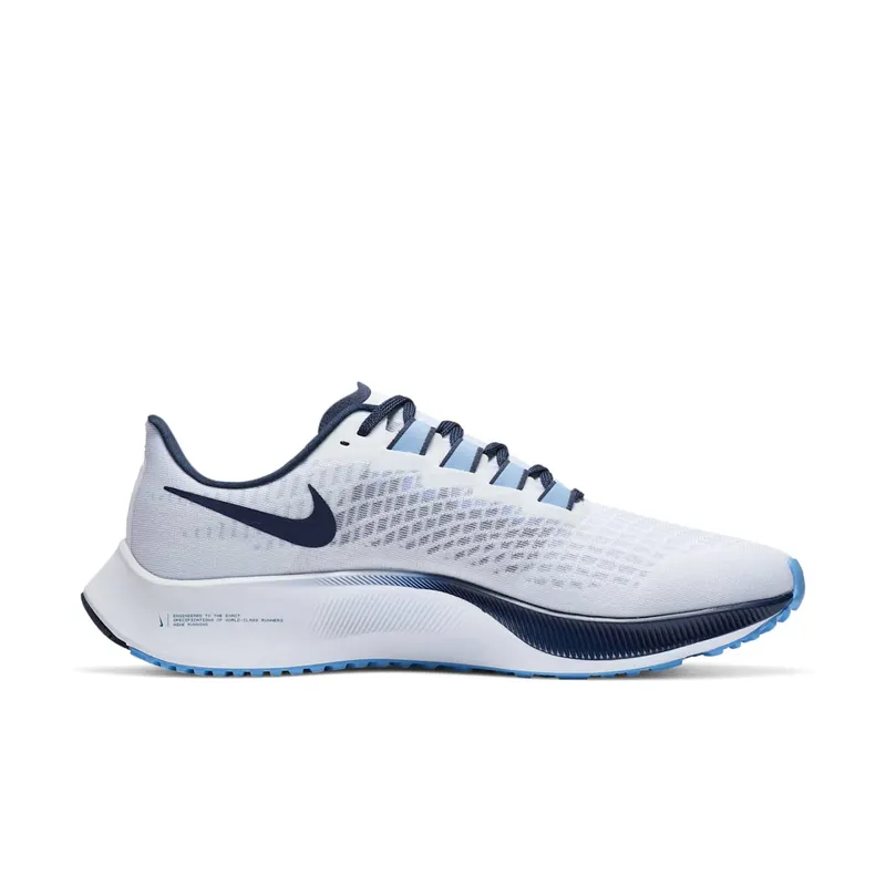 Nike Air Zoom Pegasus 37 UNC White/Pure Platinum-College Navy-Valor Blue (CZ5395-100)