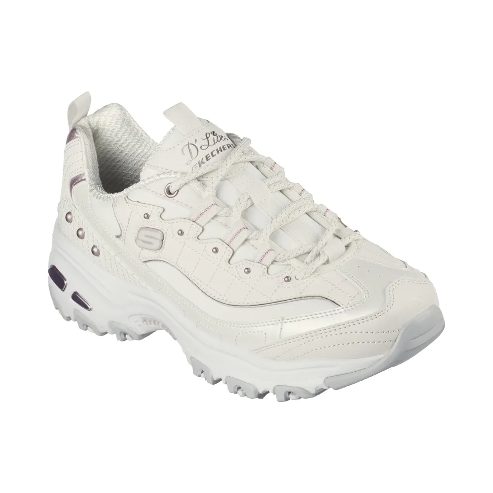 Skechers D’Lites – White / Lavendel – “White” (149267 WLV)