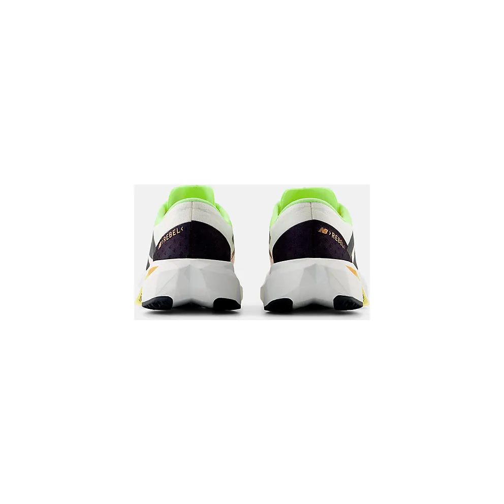 New Balance FuelCell Rebel v4 White Bleached Lime Glow (WFCXLA4)