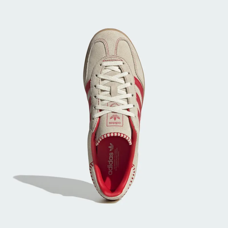 adidas Gazelle Indoor Beige Better Scarlet (JS1402)