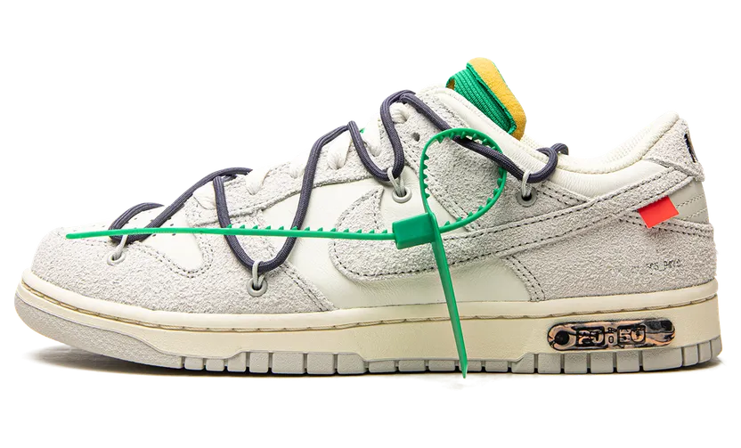 Nike Dunk Low Off-White Lot 20 – “Sail / Neutral Grey-gridiron” (DJ0950-115)