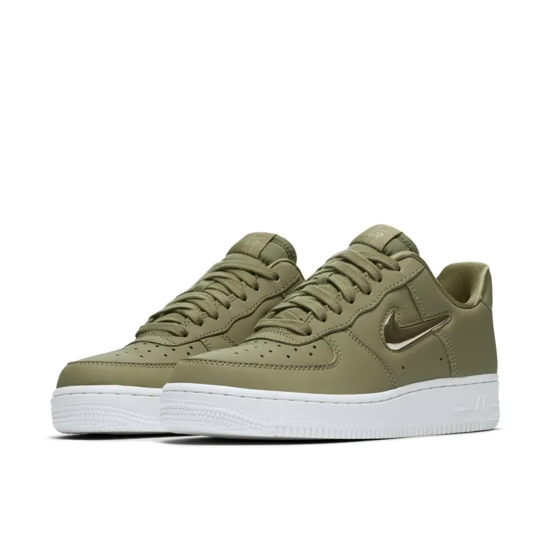 Nike  Air Force 1 Low Jewel Neutral Olive (W) Neutral Olive/Metallic Gold Star-Metallic Bronze-Summit White (AO3814-200)