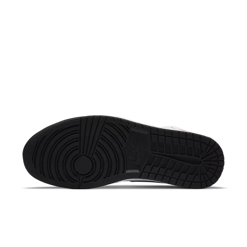 Jordan 1 Mid SE Union Black Toe White/Black-Light Smoke Grey-Gym Red (852542-100)
