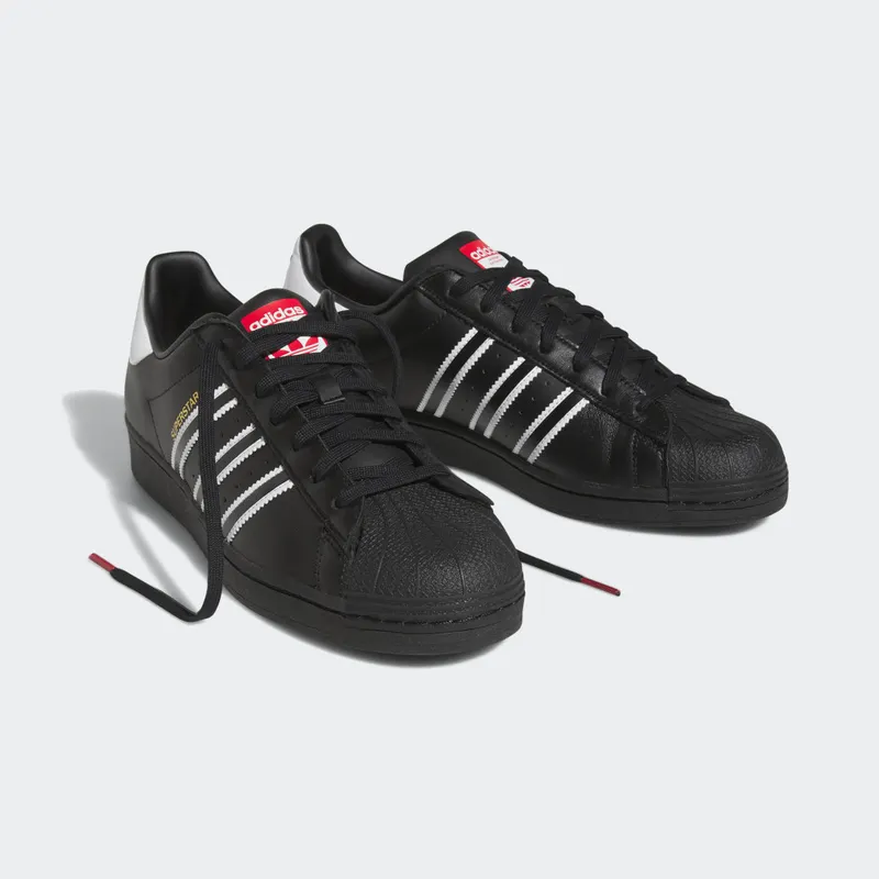 Adidas Superstar Core Black / Cloud White / Team Power Red (GX9877)
