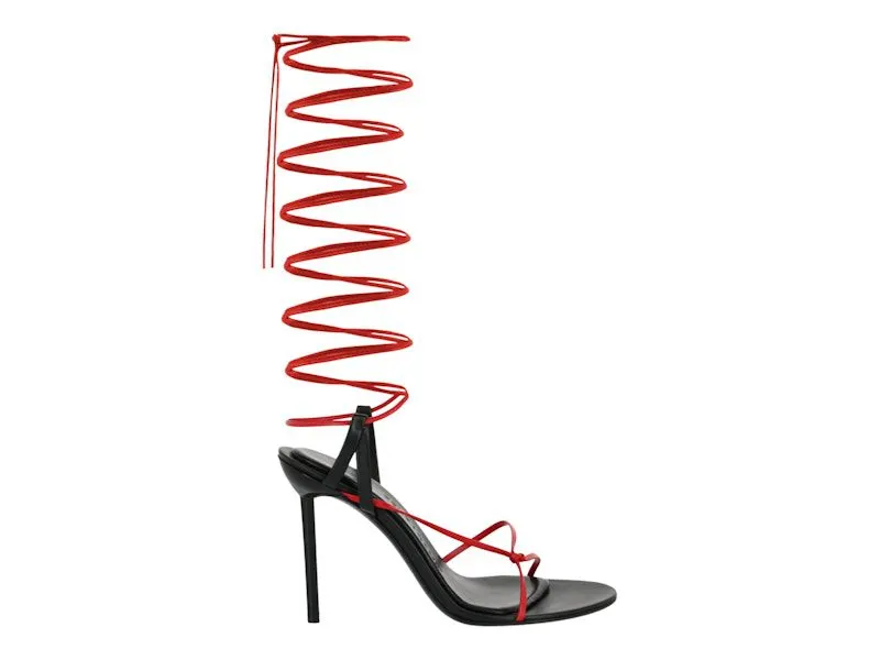 Ferragamo Azha X5 Wrap Tie Heels Black (01F124-760692-1C)