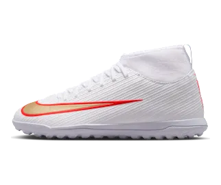 Nike Jr. Mercurial Superfly 11 Club ‘ Multi-Ground High-Top “White/Bright Crimson/Blur” (IO1554-100)