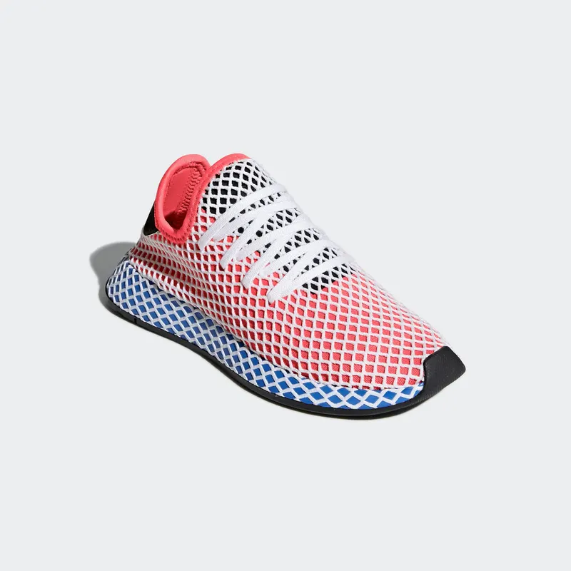 adidas Deerupt Solar Red Bluebird (Youth) Solar Red/Solar Red/Bluebird (DA9610)
