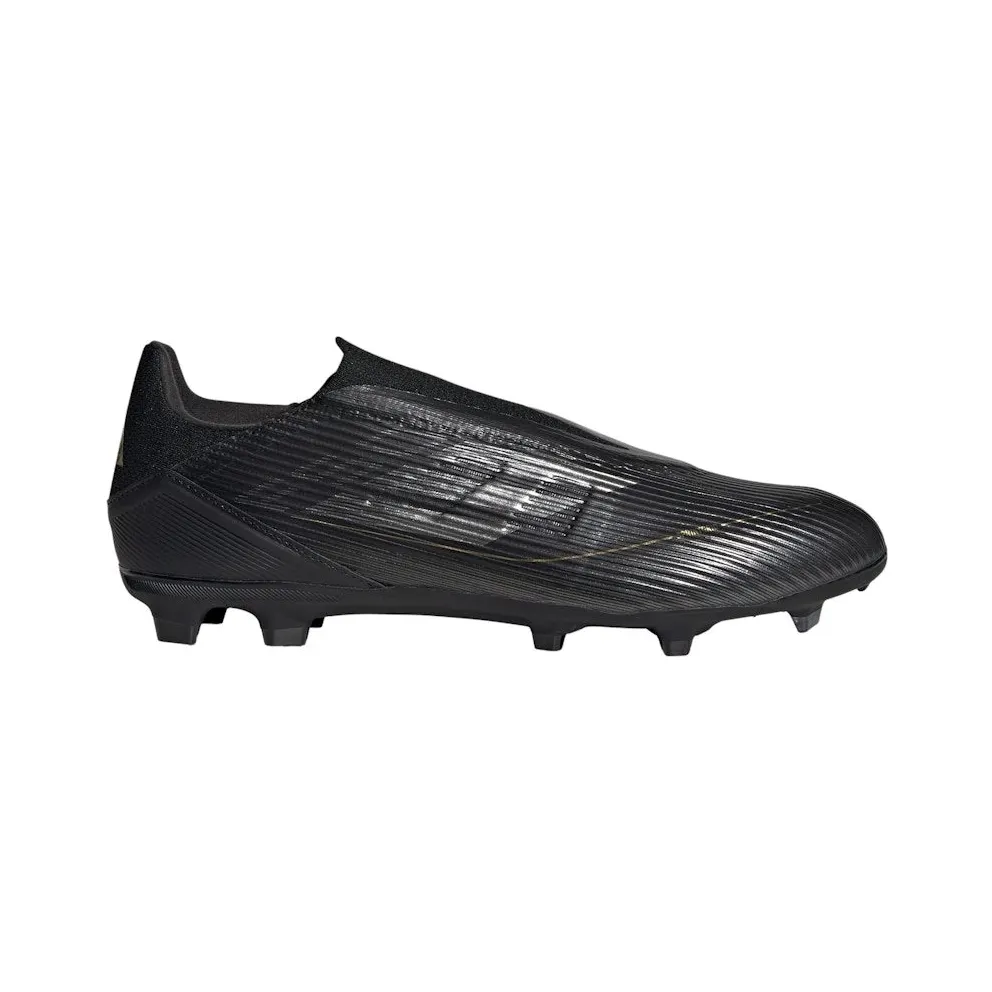 adidas F50 League Laceless Firm/Multi-Ground Core Black Iron Metallic Gold Metallic (IE0609)