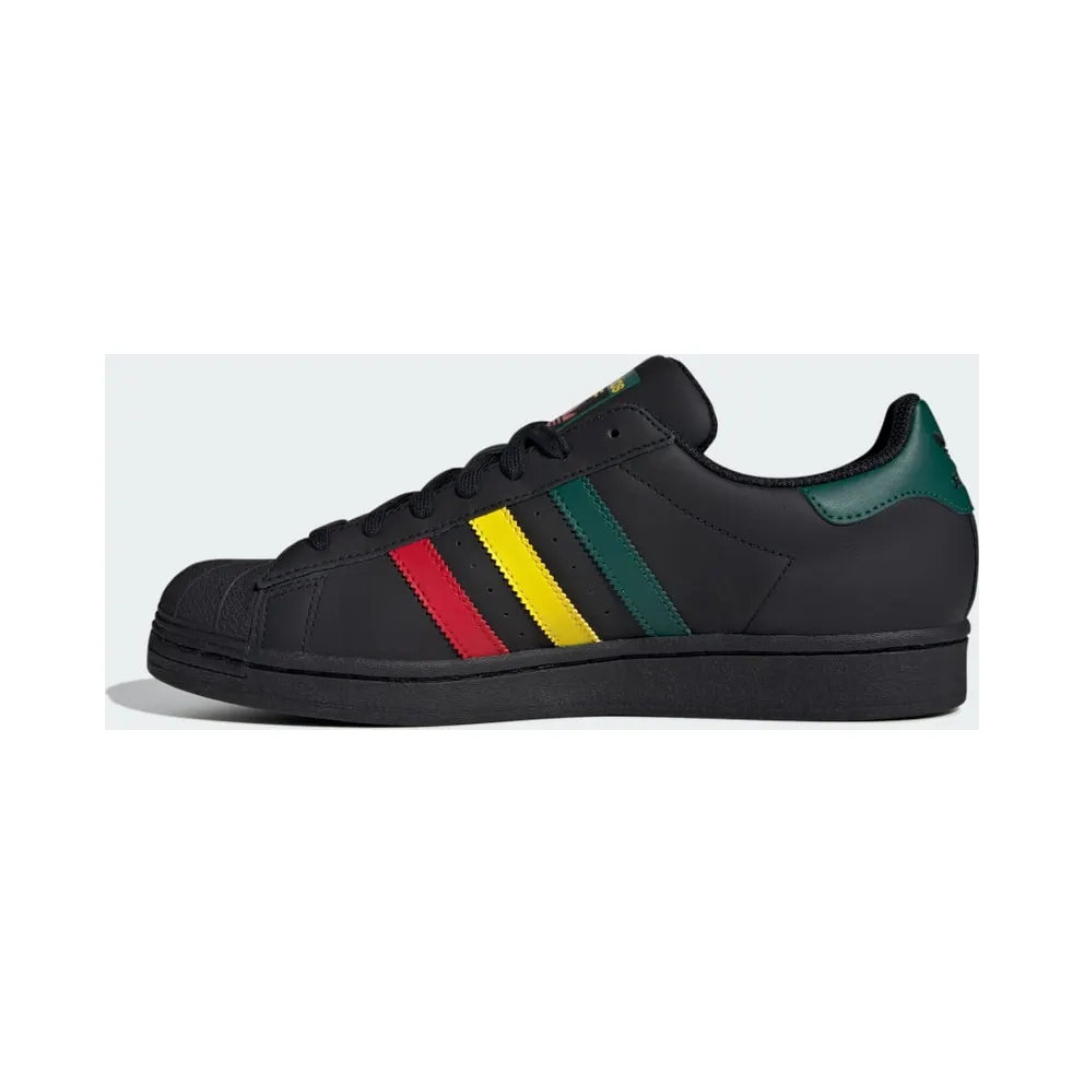 adidas Superstar Core Black / Yellow / Collegiate Green (IH3121)