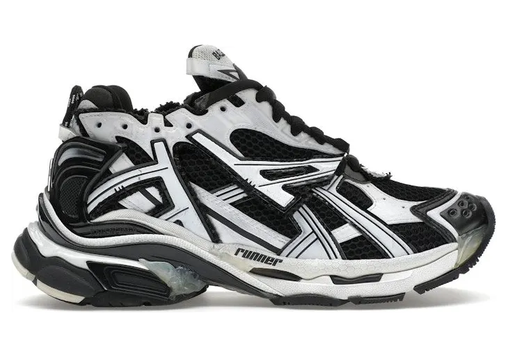 Balenciaga Runner White Black White (677402W3RB29010)