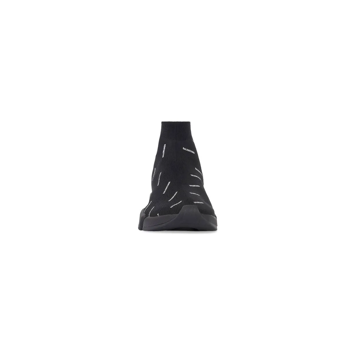 Balenciaga Speed Trainer 2.0 All Over Logo Black White (617239W2DB01090) (2)