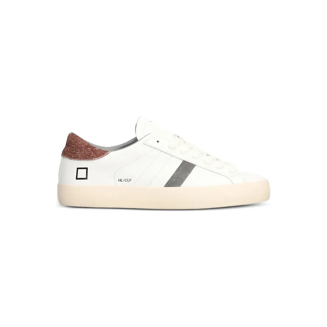 D.A.T.E. Hill Low leren met vlakken “White” (M451HLCAWX)
