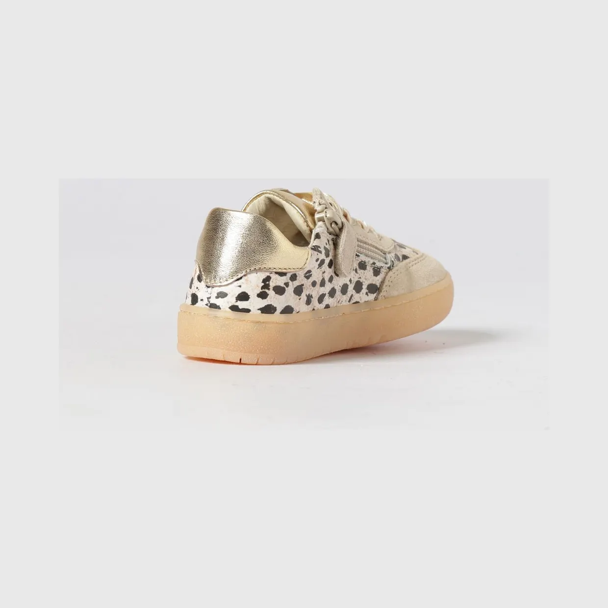 Elisabetta Franchi Animal Print Leather Sneakers Beige (F1A9E04921917X673) (2)
