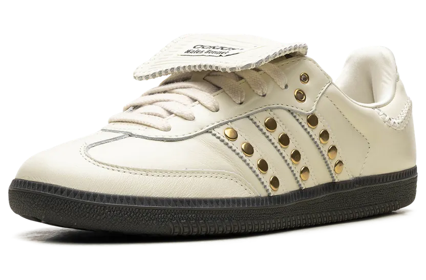 adidas Samba “Wales Bonner – Studded Pack – Cream”: creme leer met gouden studs (4)