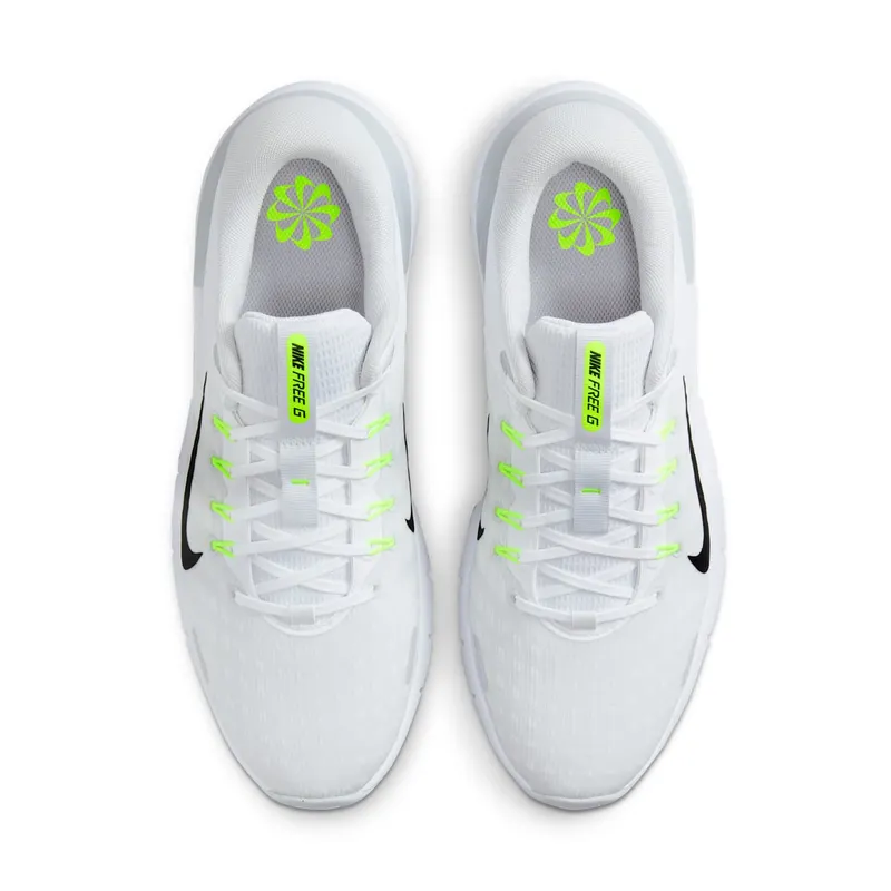 Nike Free Golf Next Nature “White Pure Platinum Wolf Grey Black” (FN0332-101)