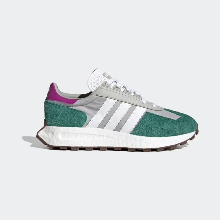 adidas Retropy E5 Grey Two / Cloud White / Collegiate Green (H03076)