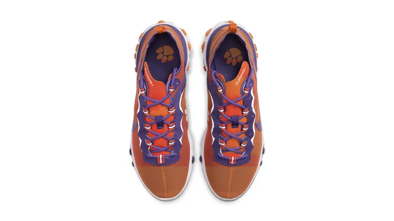 Nike React Element 55 Clemson University Orange/White-New Orchid (CK4796-800)