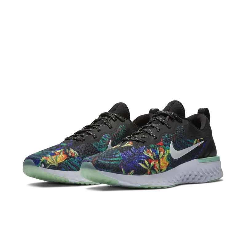 Nike  Odyssey React Floral Black Black/White-Green Glow (AV3255-001)