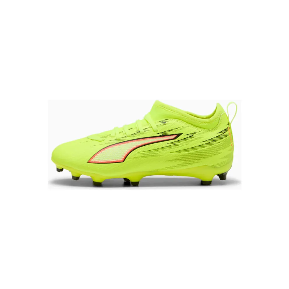 Puma Ultra 6 Match FG/AG Jr Yellow Alert Black Glowing Red Lime Squeeze (108701-01)