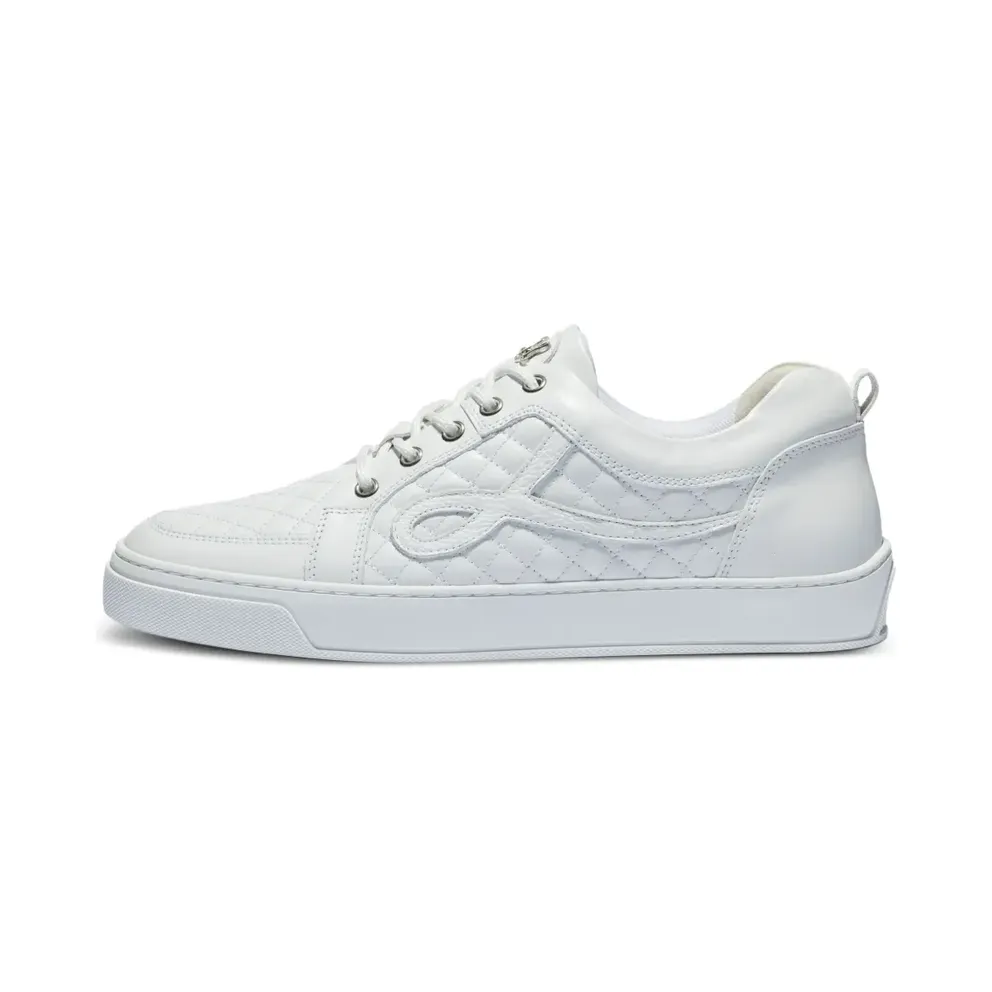 Leandro Lopes Ezio mit gestepptem Detail – White (LL092P71)