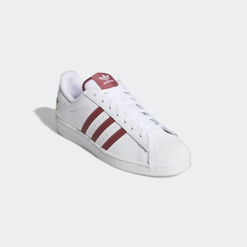 Adidas Superstar Cloud White / Burgundy / Gold Foil (GY0976)