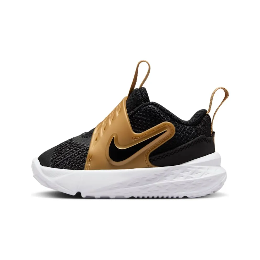 Nike Team Hustle D 12 Black Metallic Gold White (HF6281-003)