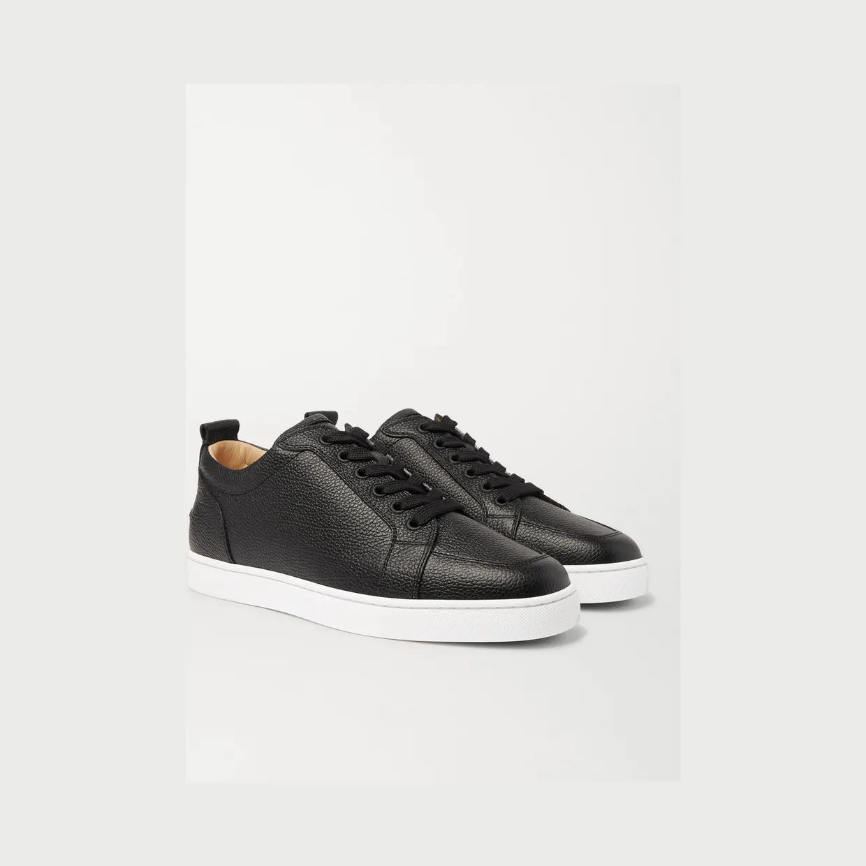 Christian Louboutin Rantulow Full-Grain Leather Sneakers Black (11880255) (3)